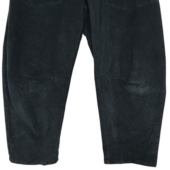 Nili Lotan Shon Corduroy Pant Jet Black Barrel Leg Size 10 - Picture 6 of 8